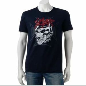 Slayer T-Shirt Men's Black Size Small Heavy Metal Band Skull